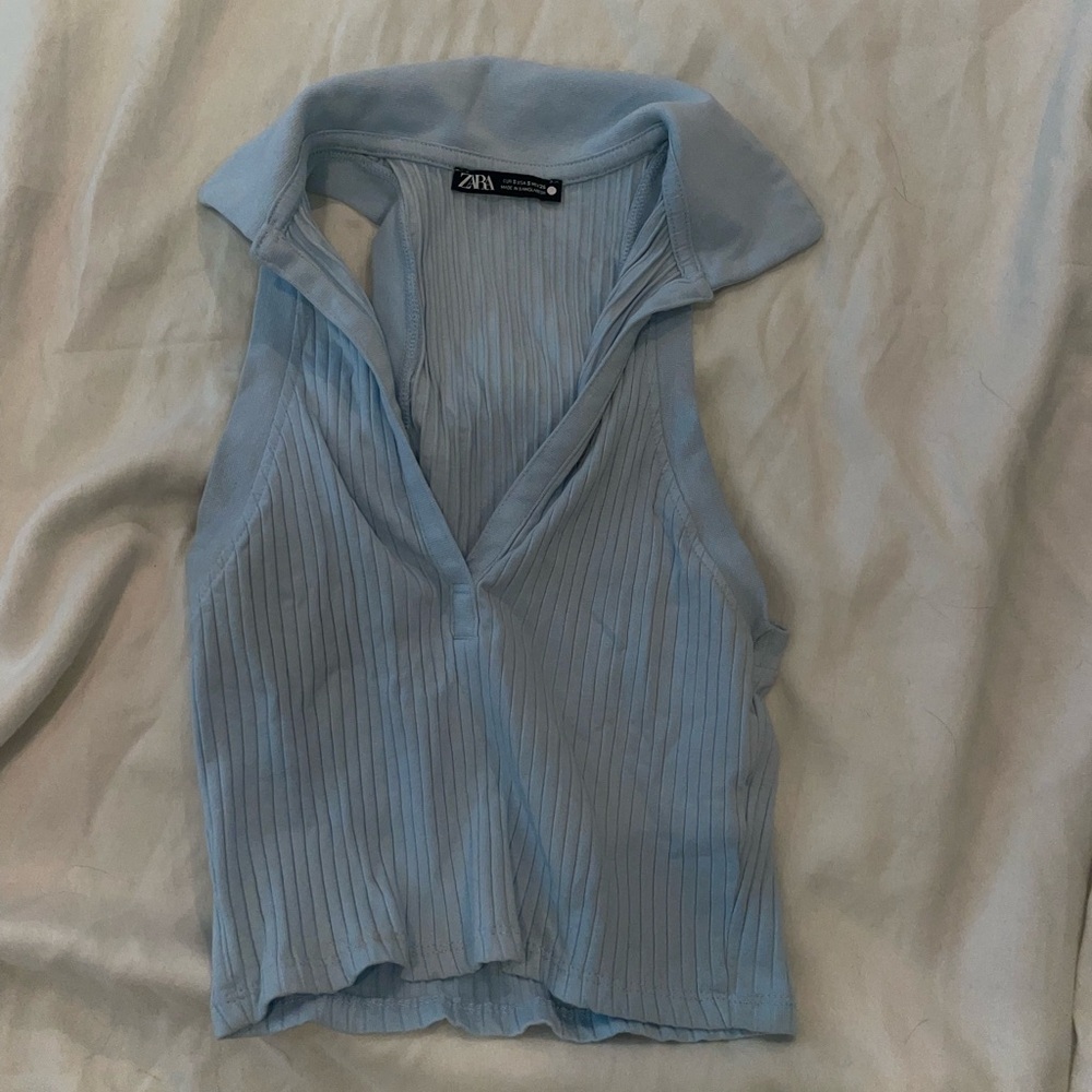 Zara Collard Crop Top